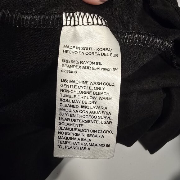 Chicos Black Long Sleeve Top With Ruched Cuffs - Picture 4 of 7